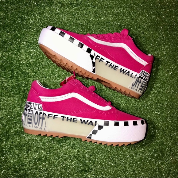 Vans Shoes - .Vans Old Skool Stacked Logo platform sneakers.